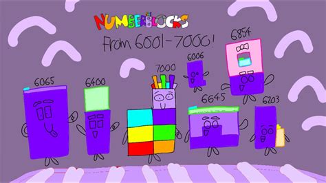 Numberblocks Counting Video 6001 7000 Youtube