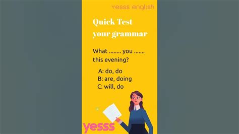 Learn English 5 Quick Grammar Test 3 Youtube