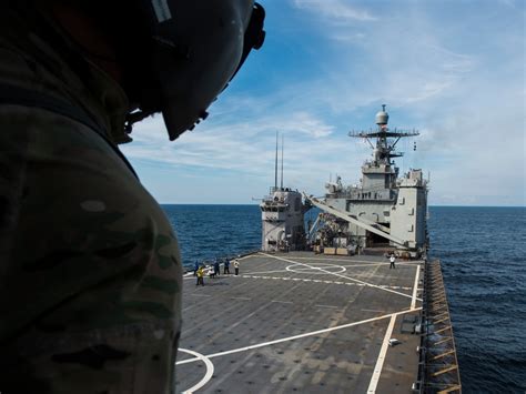 Dvids Images Ospreys Land On Uss Oak Hill Image Of