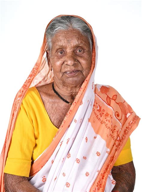 Portrait Of An Old Woman Senior Indian Woman Stock Photo Image Of