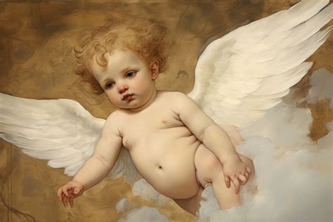 Cherub portrait painting angel. | Premium Photo Illustration - rawpixel