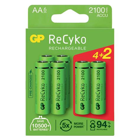 Akumulatorki GP ReCyko 2100 AA R6 2100mAh 6szt Sklep Opinie Cena