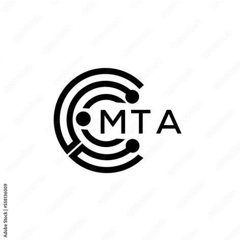 MTA letter logo design.MTA creative initials monogram vector letter ...