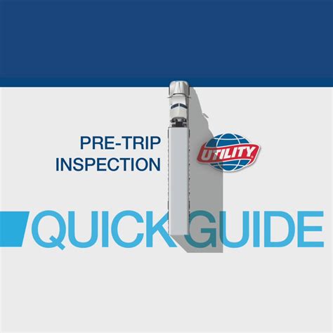 Pre Trip Inspection For Truck Driver Safety Utility Trailer Sales Of Utah