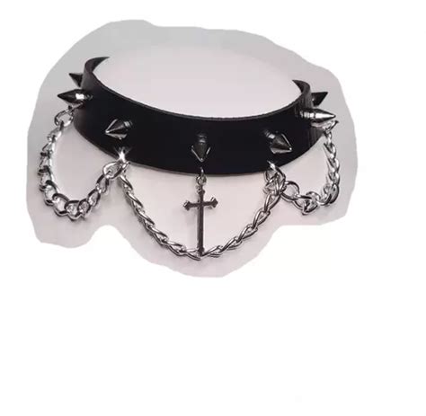 Gargantilla Collar Choker Puas Gotico Mujer Sexy Punk Rock Cuotas Sin