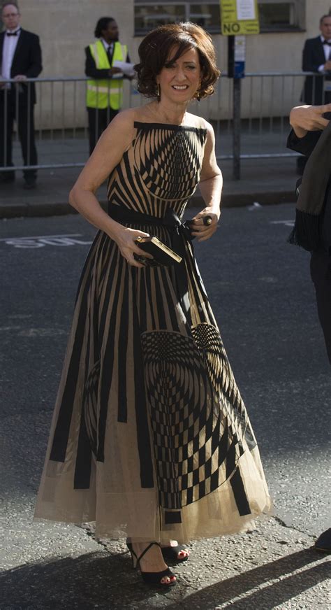 Haydn Gwynne Arriving at the Olivier Awards 2017 London • CelebMafia