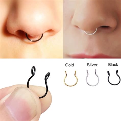 Pcs U Vormige Nep Nose Ring Hoop Septum Ringen Ro Grandado