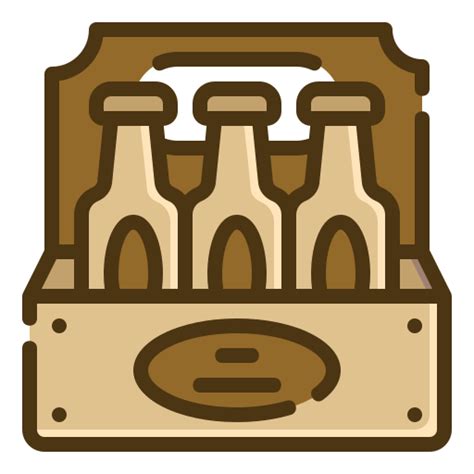 Beer Box Generic Outline Color icon