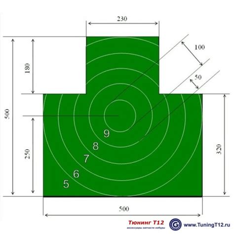 Мишень грудная №4 зелёная - купить, продажа.