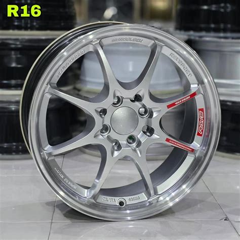 jual velg mobil ring  lebar  ce flow forming pcd