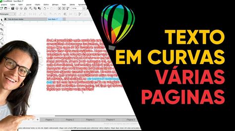 Como Converter Texto Em Curvas No Corel V Rias P Ginas De Uma Vez Youtube