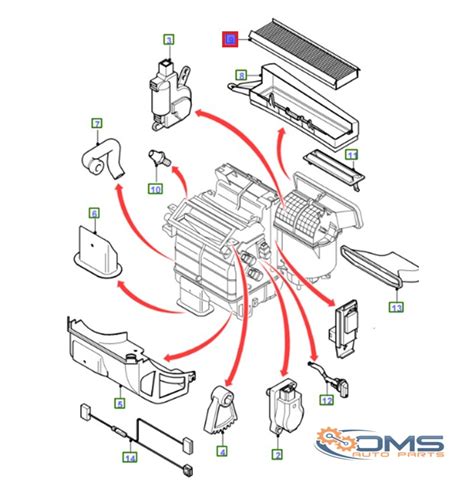 Ford Mondeo Cabin Pollen Filter Oms Auto Parts