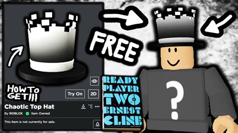 HOW TO GET Chaotic Top Hat ROBLOX READY PLAYER TWO EVENT YouTube