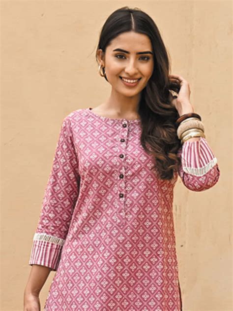 Block Print Kurtas Buy Designer Kurtas Hand Block Print Kurtas For