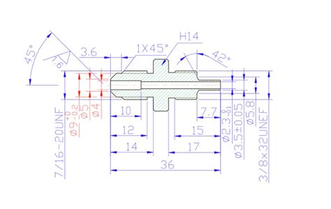 716 Unf Male Convex Fitting For An 3 18 Back Nut And Olive