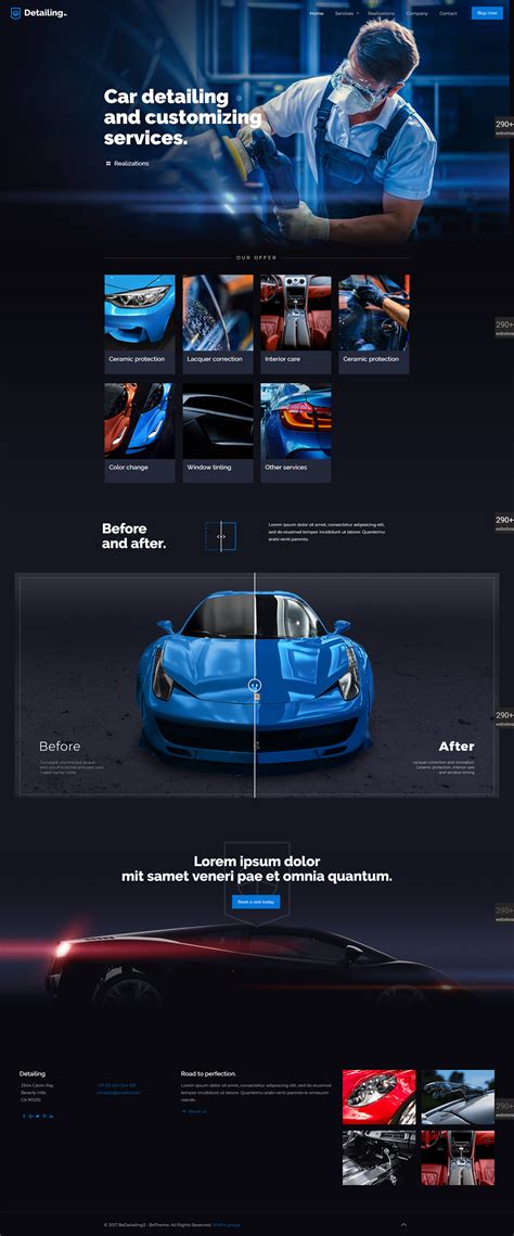 DETAILING - WordPress Website Template Design. | Behance :: Behance