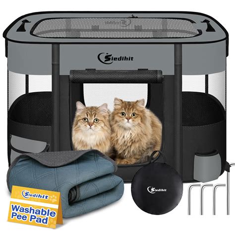 Dog Playpen,Cat Pet Puppy Pen,Portable Playpens for Dogs Indoor Outdoor