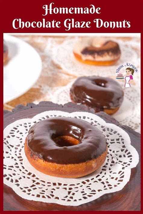 Best Fried Chocolate Glazed Donuts - Video Recipe - Veena Azmanov
