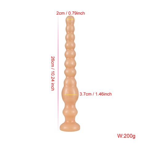 Super Long Butt Anal Plug Suction Cup Dildo Dong For Women Men Sex Toy