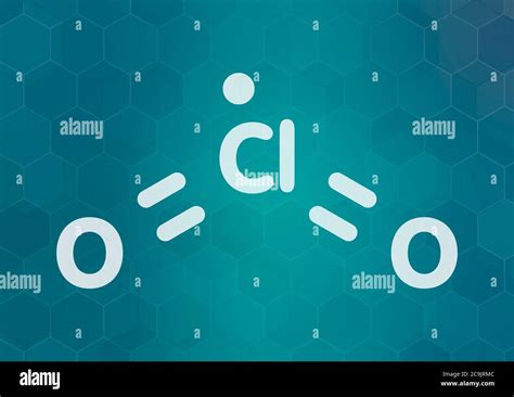 Mol Cule De Dioxyde De Chlore Banque De Photographies Et Dimages