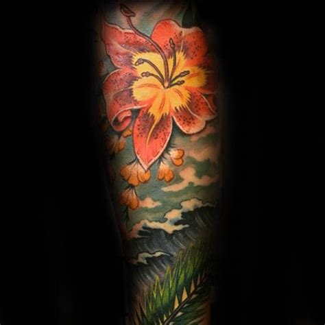 80 Hibiscus Tattoo Designs For Men - Flower Ink Ideas