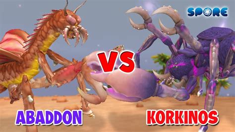 Abaddon Vs Korkinos Ark Titan Face Off S5E1 SPORE YouTube