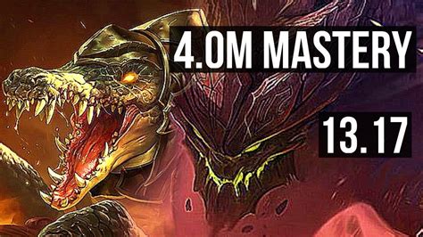 RENEKTON Vs MALPH TOP 6 0 6 4 0M Mastery 1300 Games Dominating