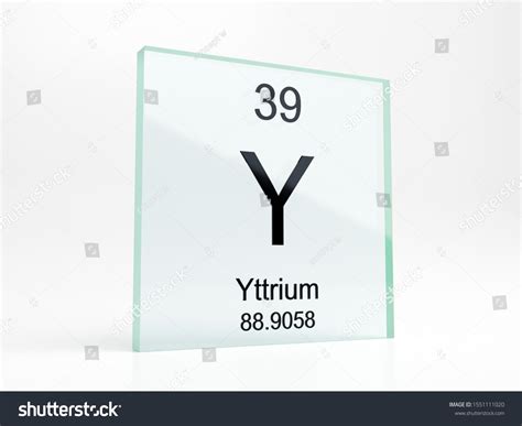 Yttrium Element Symbol Periodic Table On Stock Illustration 1551111020 ...