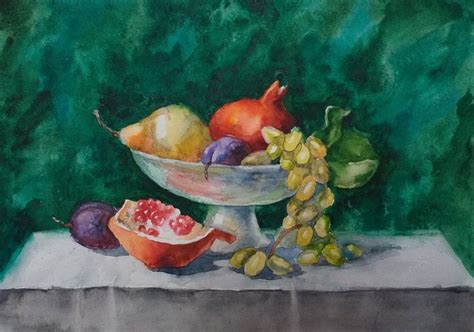 Натюрморт с фруктами. | Pop art painting, Painting, Original watercolor ...