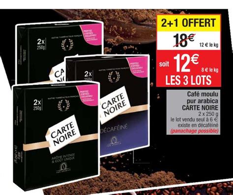 Promo Caf Moulu Pur Arabica Carte Noire Chez Cora Icatalogue Fr