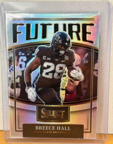 2022 SELECT FOOTBALL DRAFT PICKS FUTURE INSERT SILVER PRIZM BREECE HALL