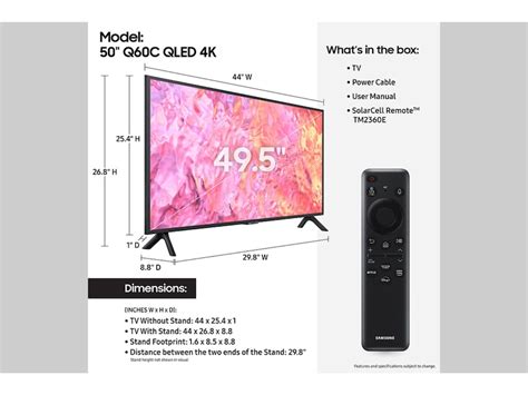 Televisor inteligente Q60C QLED 4K de 50 pulgadas (2023) | Samsung México