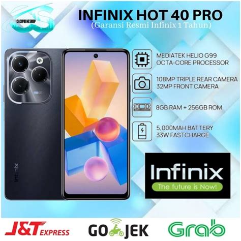 Jual Infinix Hot 40 Pro NFC Ram 8GB Rom 256GB 8 256GB Garansi Resmi Infinix 1 Tahun Shopee