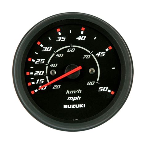 Спидометр Suzuki 4", 80 км/ч, 50 миль, черный