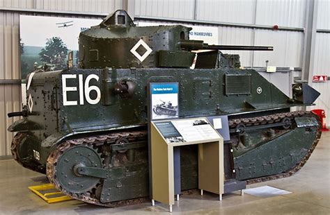 Preserved British Vickers Medium Mkii Tank At Bovingtyon Tank Museum