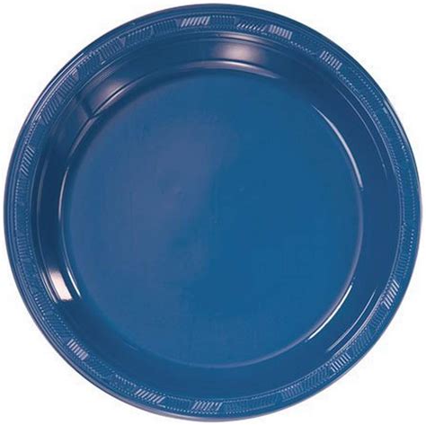 Hanna K Signature Collection Count Plastic Plate Inch Blue