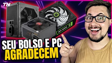 TOP Melhores FONTES Para PC GAMER BOAS E BARATAS 2023 E 2024 Custo