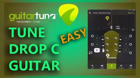 Easy Drop C Tuning Guitar Tuna Cgcfad Youtube