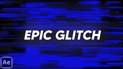 Colorful Glitch Effect After Effects Tutorial No Plugins Youtube