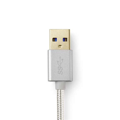 USB Kaapeli USB 3 2 Gen 1 USB A Uros USB C Uros 5 Gbps