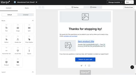 Issues in Dynamic table block for Abandoned Cart Email (Shopify