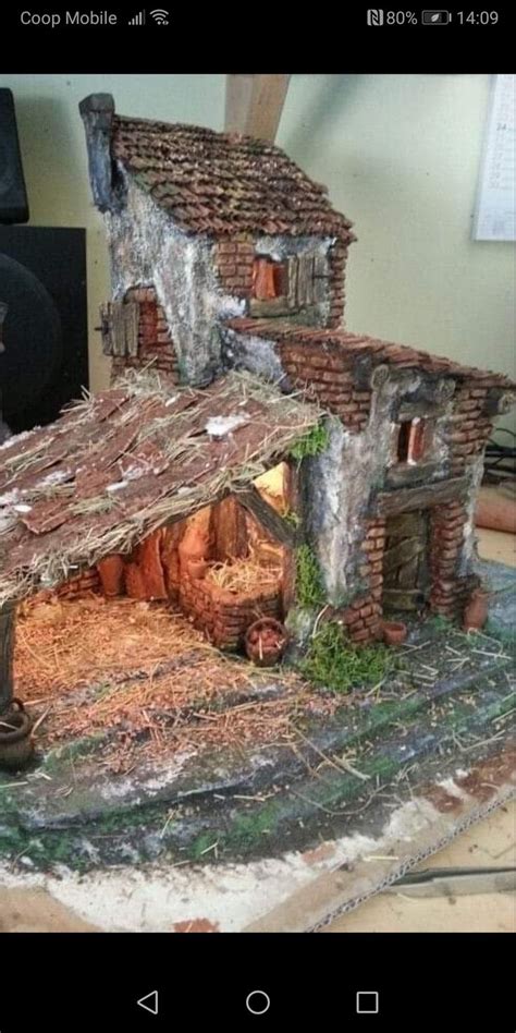 Pin Di Galeriadiorama Su Diorama Presepe Di Natale Case Di Cartone