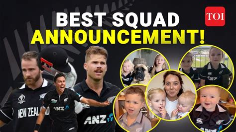 Most Adorable Cricket Team Announcement New Zealand World Cup 2023