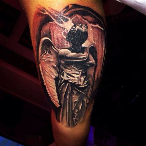 Black & Grey Tattoo, dark angel tattoo done by Raphael Schilling from ...