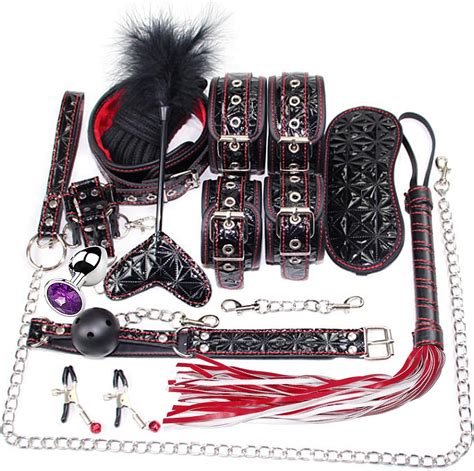 Sex Bondage BDSM Kit Restraints Upgrade 11PCS Sets With Adjustable