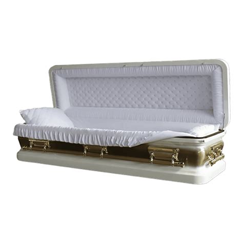 Casket Emporium Series Majestic White Full Couch - Casket Emporium