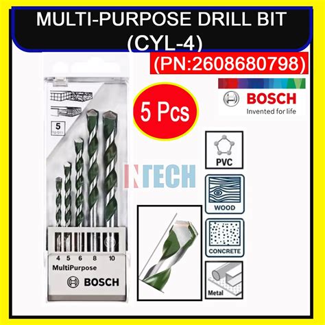 Bosch Cyl Multi Purpose Drill Bit Pieces Set