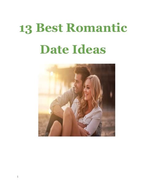 Romantic Date Ideas Pdf