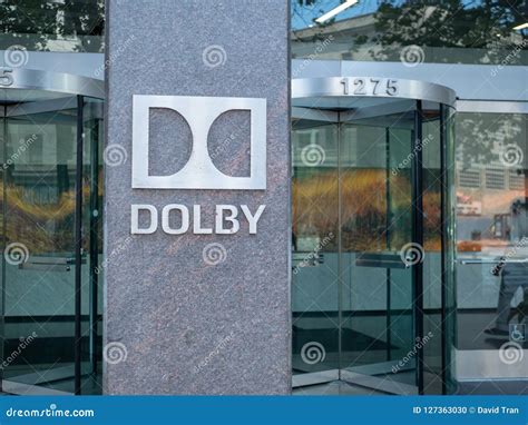 Dolby Laboratories Sign And Logo At Silicon Valley Campus. Dolby ...