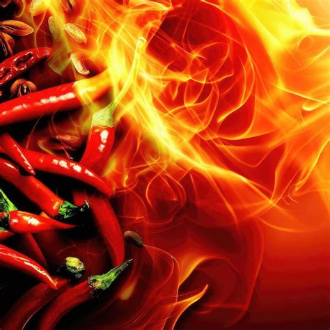Premium AI Image Hot And Spicy Background With Copy Space